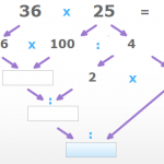 Cálculo mental: multiplicar por 25 y por 75