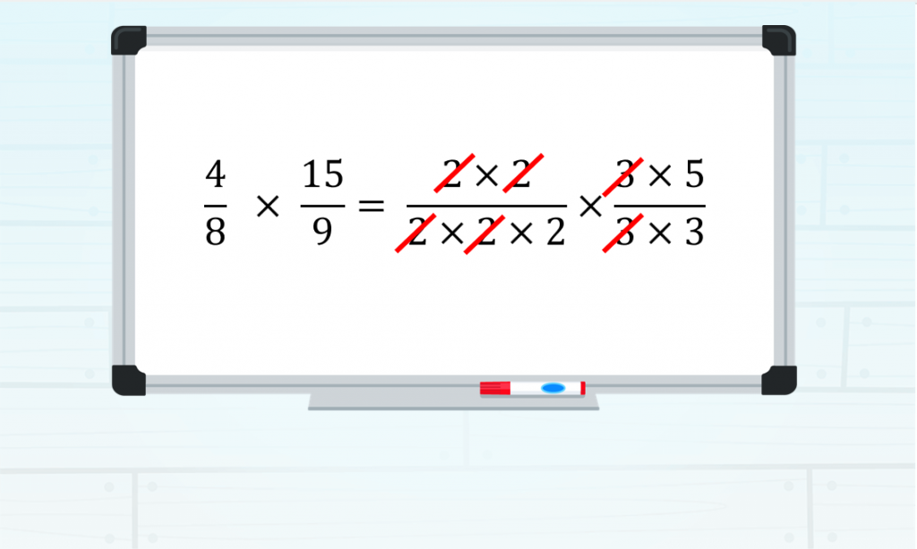 multiplicación de fracciones