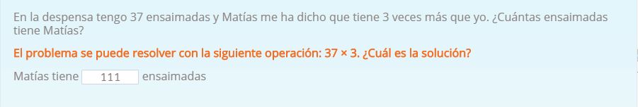 Problema de multiplicación por una cifra