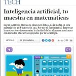 El Financiero: Inteligencia artificial, tu maestra en matemáticas