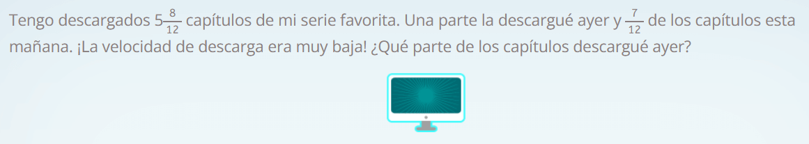 Problemas de fracciones en Smartick matemáticas