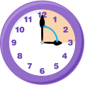 Un reloj de agujas a las 3 de la tarde forma un ángulo recto.