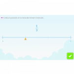 Cómo representar fracciones en la recta numérica