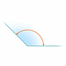 Ángulo obtuso de 135º