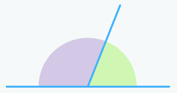 Dos ángulos que no suman 90º por lo que no son complementarios