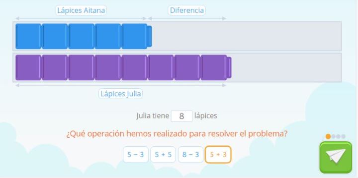 Solución problema segundo de primaria