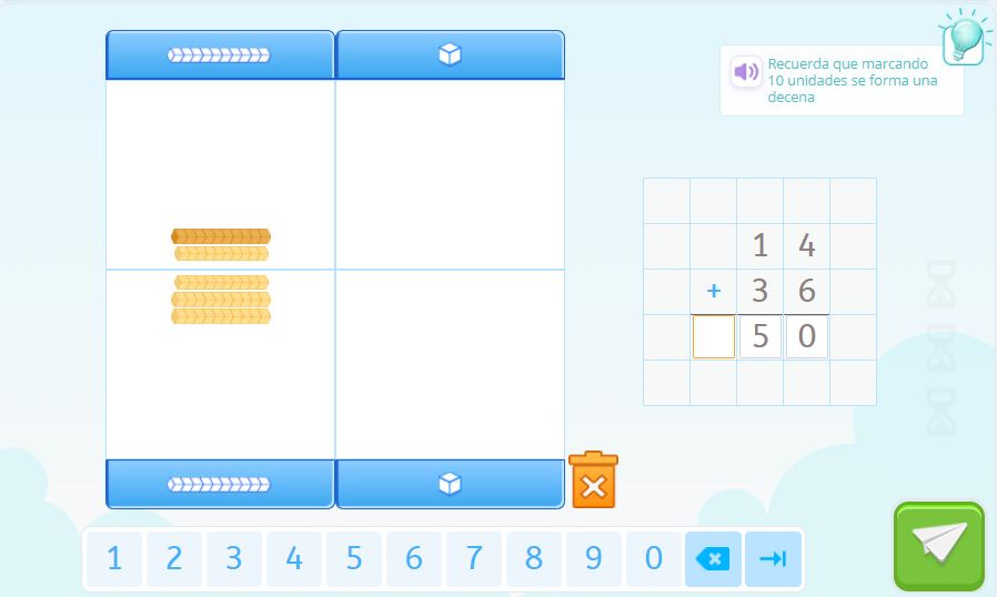 Ejercicios de sumas de Smartick