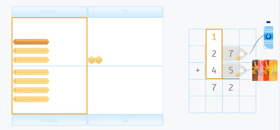 Cómo hacer sumas con llevada