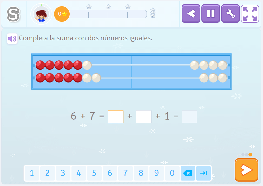 Estrategias de cálculo mental con uso de dobles.