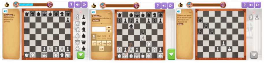 Ejercicios para aprender a jugar al ajedrez con Smartick Chess.