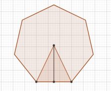 ¿Cómo calcular el área de un polígono regular de más de 4 lados?