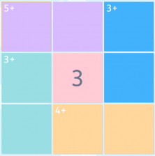 Imagen de un rompecabezas numérico de 3x3 sin resolver.