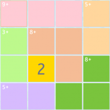 Imagen de un rompecabezas numérico de 4x4 sin resolver.
