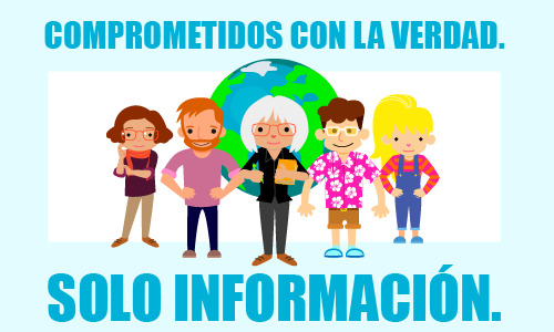 Persuasión en la publicidad. Anuncio con 5 periodistas que dice: Comprometidos con la verdad. Solo información.