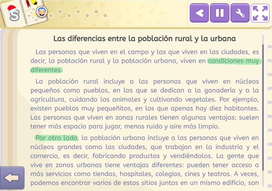 Ejemplos de los marcadores lingüísticos que predominan en los textos expositivos de tipo comparativo.