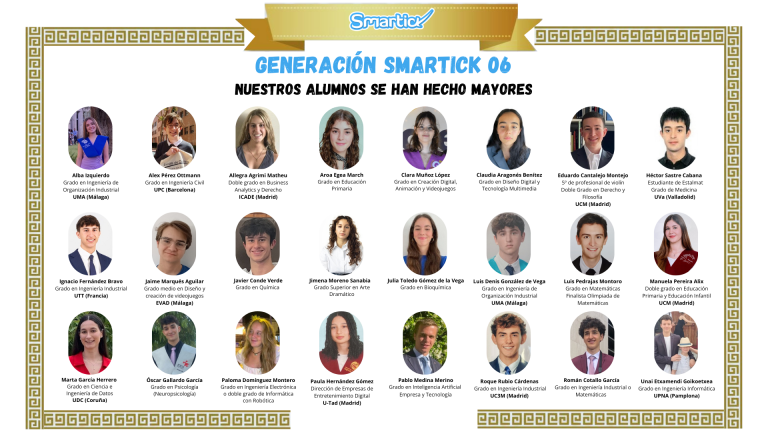 Nuestros alumnos se han hecho mayores. Generación 06 Smartick.