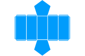Cuerpo geométrico: prisma base pentagonal