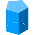 Cuerpos geométricos: prisma base pentagonal