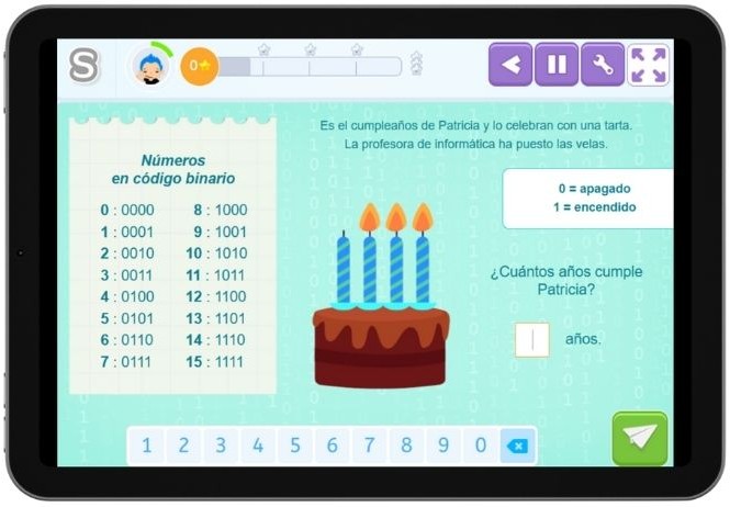 Qué es la programación. Ejercicio de pensamiento computacional en Smartick.