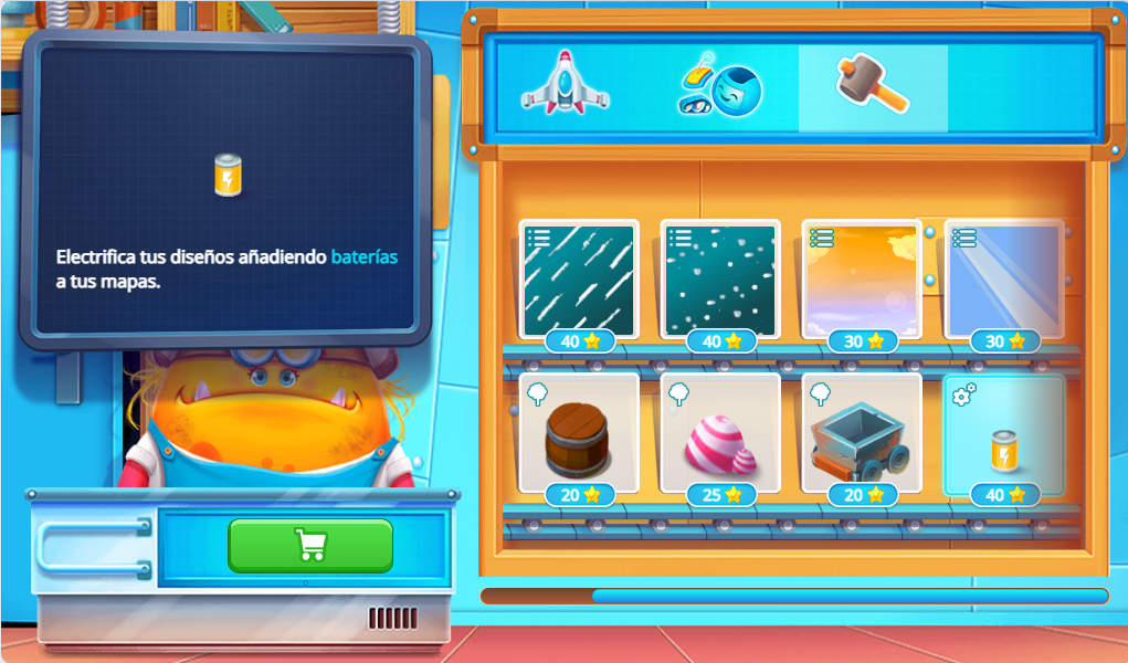 Categoría Taller en la Tienda. Herramienta de diseño.
