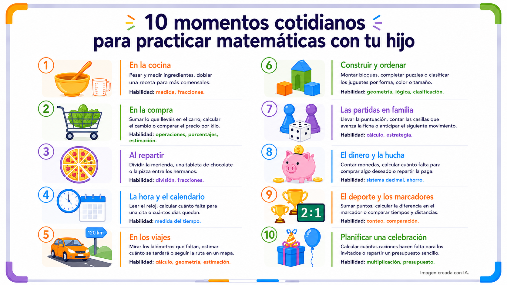 matemáticas en la vida cotidiana