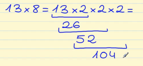 multiplicar por 8