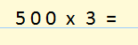 multiplicaciones de números seguidos de cero
