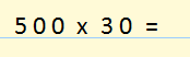 multiplicaciones de números seguidos de cero