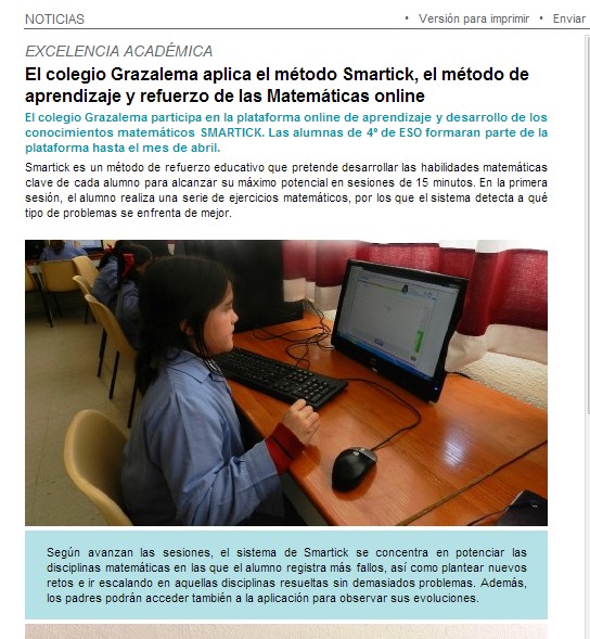 Smartick en Colegio Grazalema