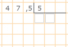 División de un decimal entre un natural entre 1 cifra - 1