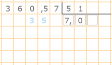 División de un decimal entre un natural entre 2 cifra - 3