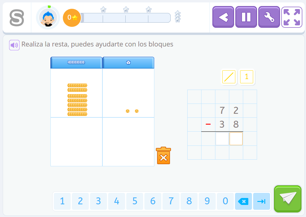 resta con llevada