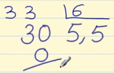 divisiones con números decimales