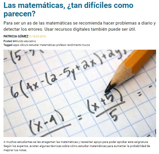 matemáticas