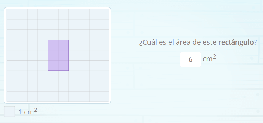 cómo calcular el área de un rectángulo en una caudrícula