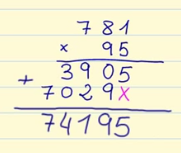 multiplicación de 2 cifras