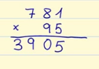 Finalmente multiplicamos el último número. 