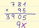 multiplicación de 2 cifras