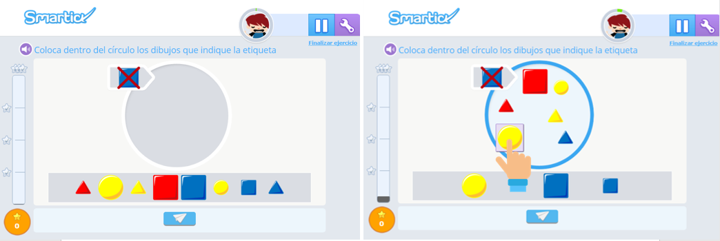 Ejercicios de clasificación en Smartick