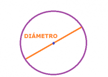 el círculo - diámetro