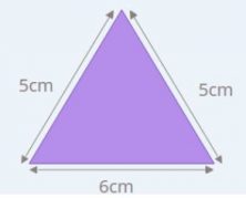 Perímetro del triángulo isósceles