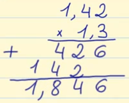 multiplicaciones con números decimales