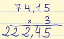 multiplicaciones con números decimales