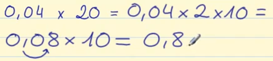 multiplicaciones con números decimales