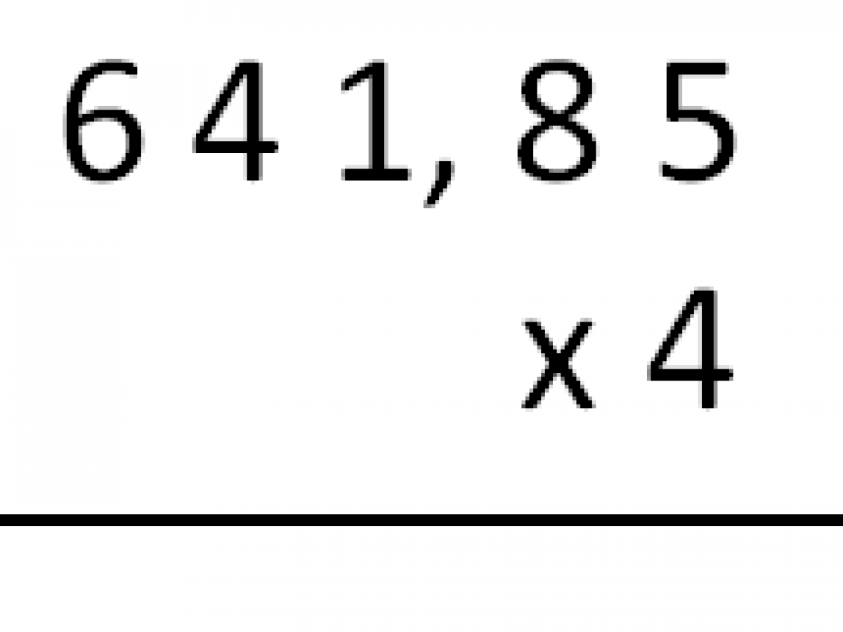 Multiplicacion de decimales