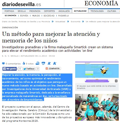 pantallazo diario de sevilla smartickgames