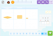 Discalculia: ejercicio manipulativo con bloques de base 10 en Smartick