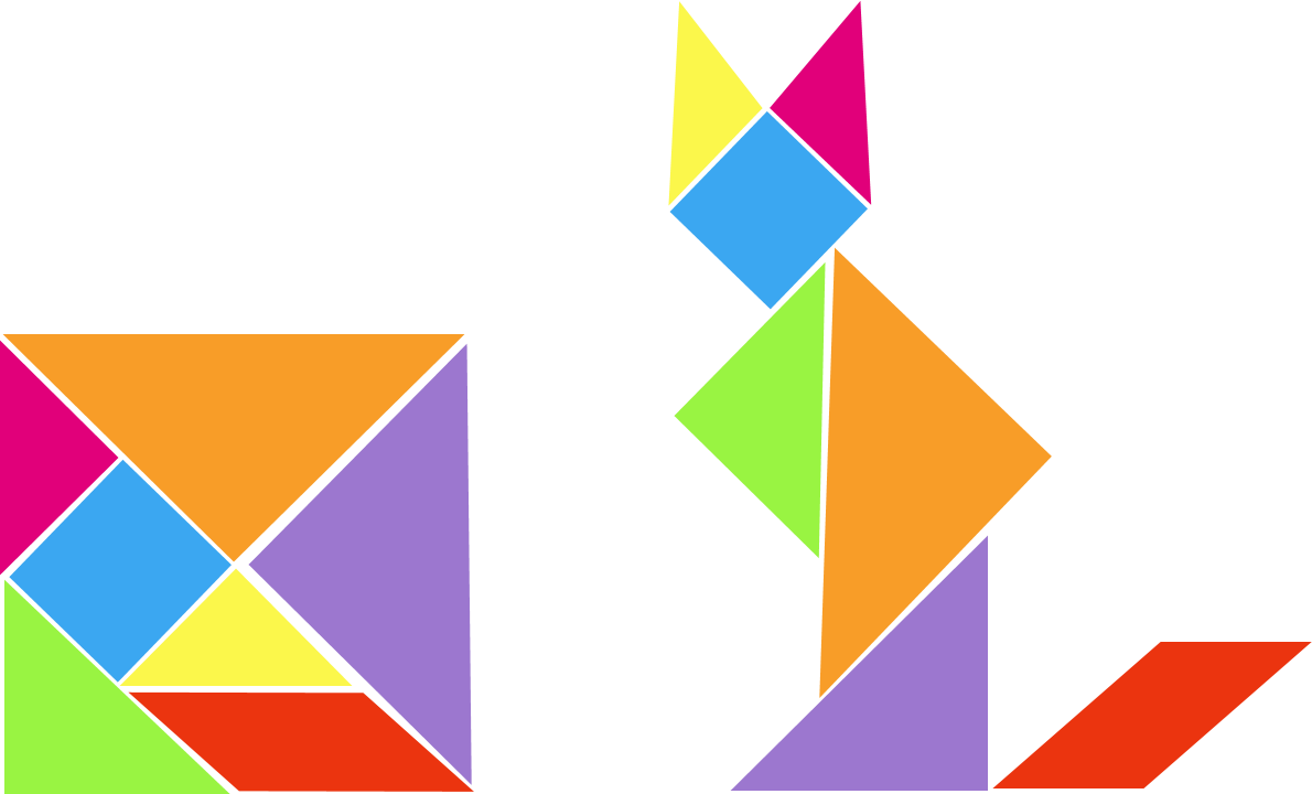 Geometría y figuras planas con la del Tangram
