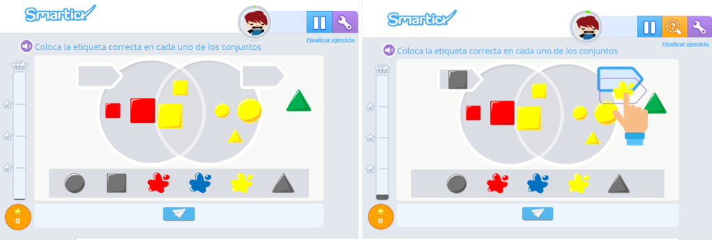 Ejercicios de clasificación en Smartick